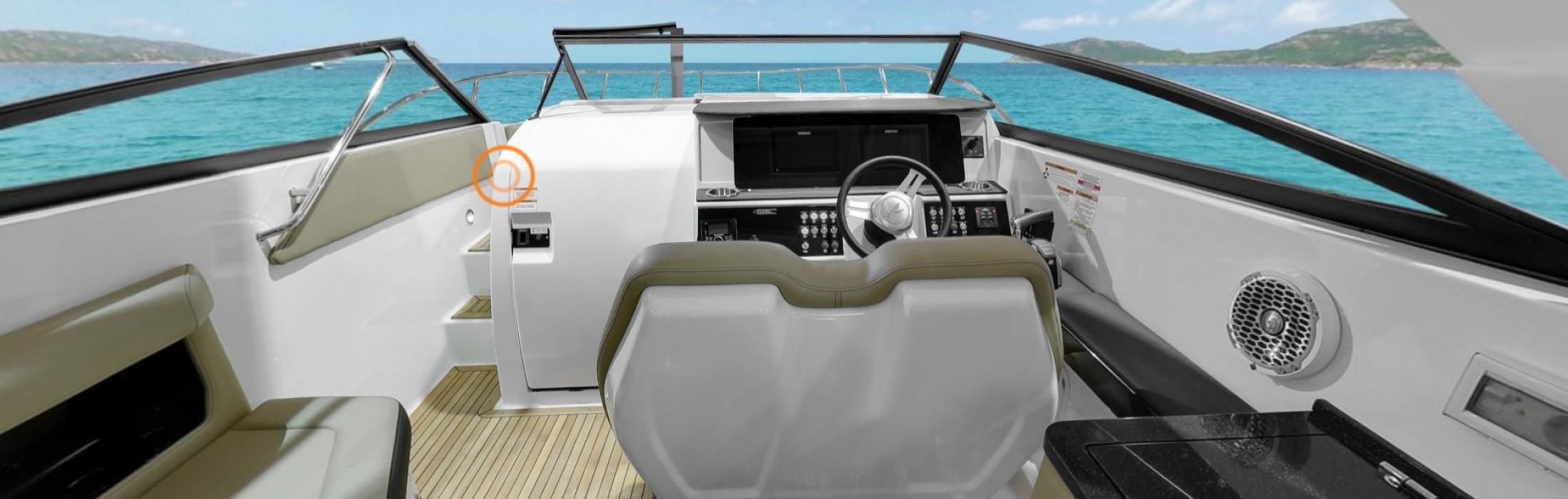 Virtual tours Sea Ray : découvrez le Searay 250 SDX OB et le Searay 290 Sundancer
